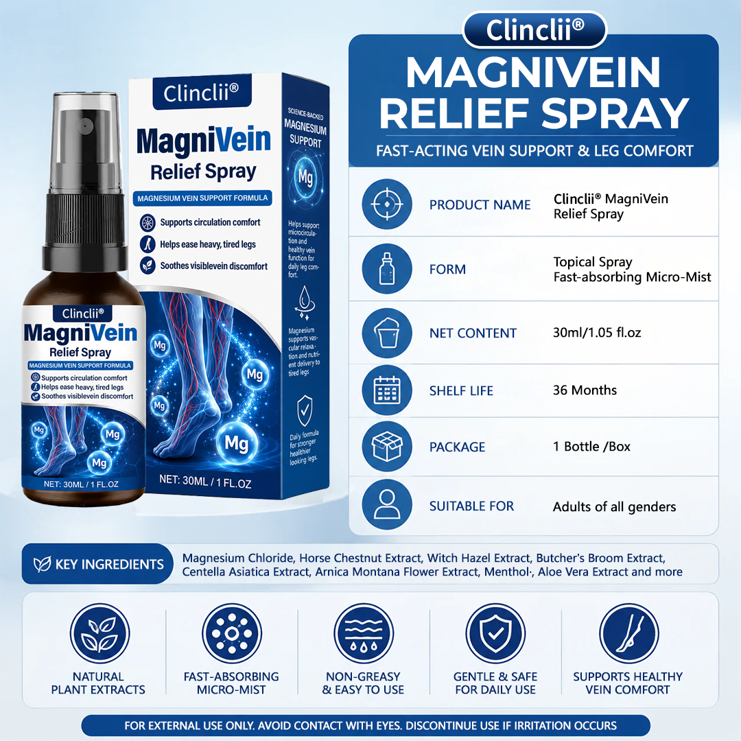 🔥Enjoy 49% OFF today--US Official Store: Clinclii® MagniVein Relief Spray 🦵