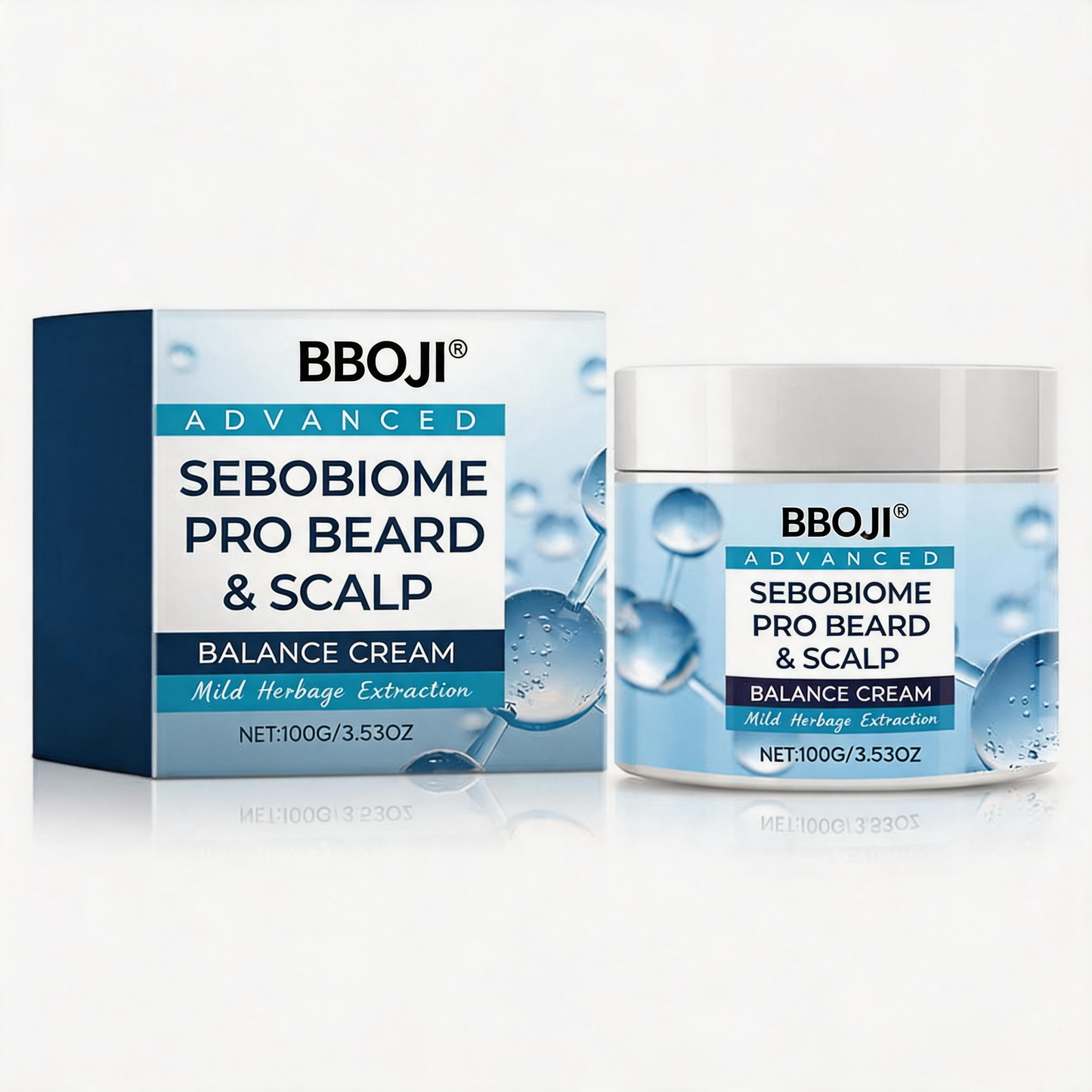 š„ FLAKE-FREE SKIN IN 7 DAYS BBOJIĀ® SeboBiome Pro Beard & Scalp Cream š± Reduces Itch & Flakes ā No Greasy Residue!