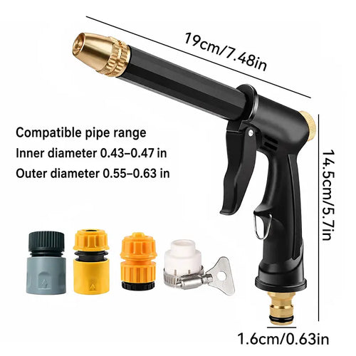 ⏰Last 4 hours Sale:Portable High Pressure Water Sprayer, Adjustable Garden Hose Nozzle Sprayer, Car Washing & Maintenance Tool, Pet Cleaning Tool