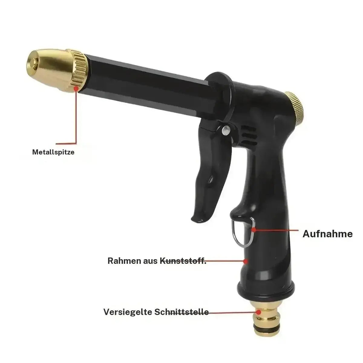⏰Last 4 hours Sale:Portable High Pressure Water Sprayer, Adjustable Garden Hose Nozzle Sprayer, Car Washing & Maintenance Tool, Pet Cleaning Tool