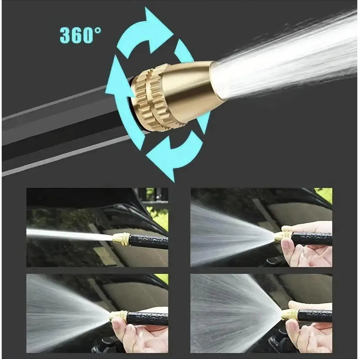 ⏰Last 4 hours Sale:Portable High Pressure Water Sprayer, Adjustable Garden Hose Nozzle Sprayer, Car Washing & Maintenance Tool, Pet Cleaning Tool