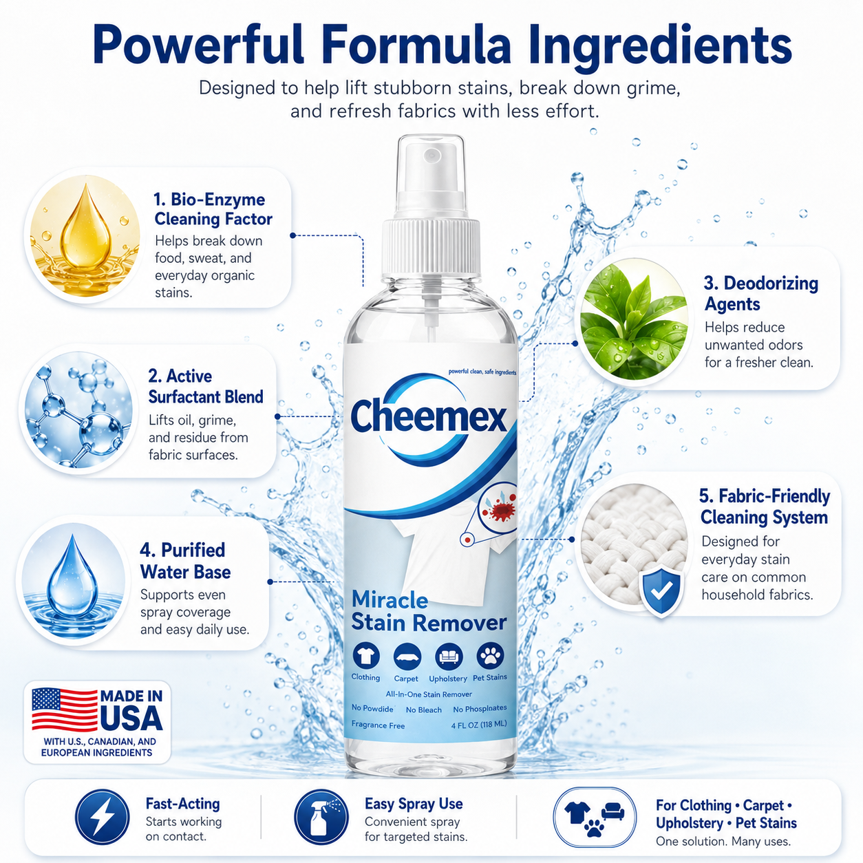 ✨Buy 1 Get 1 FREE Limited Offer –  Miracle Stain Remover Spray