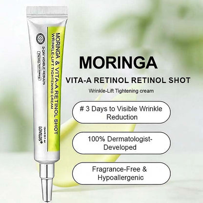 👨‍⚕️Made and shipped from the USA 💫LOVILDS® moringa & Vita-A Retinol Shot Wrinkle-Lift Tightening cream -Last Day Promotion 70% OFF
