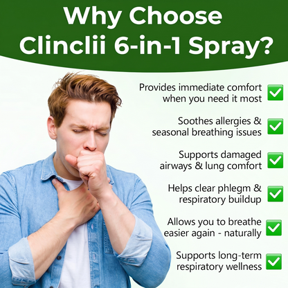 🔥Enjoy 49% OFF today--Clinclii 6-in-1 Herbal mullein Lung Cleanse Spray