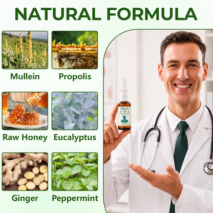 🔥Enjoy 49% OFF today--Clinclii 6-in-1 Herbal mullein Lung Cleanse Spray