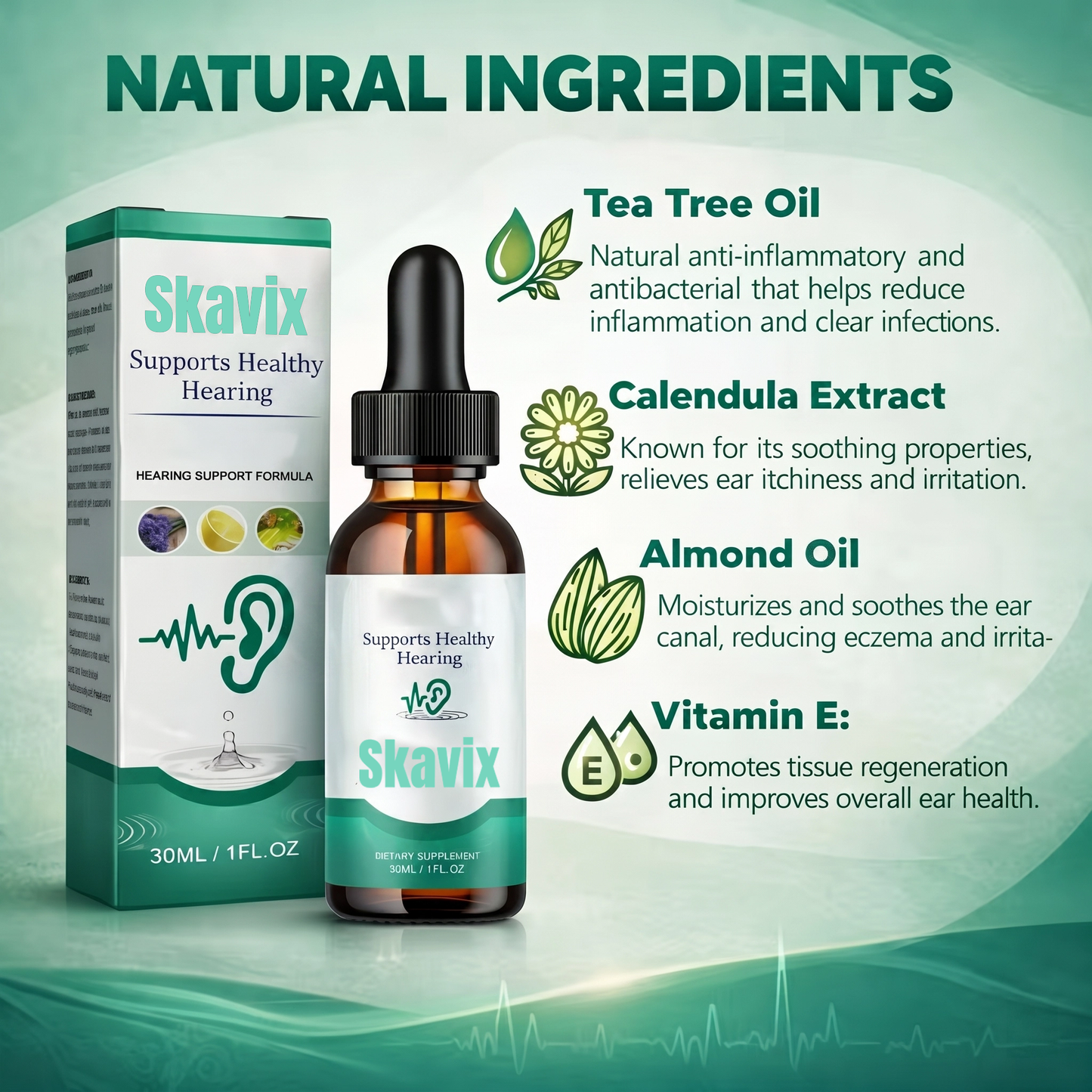 SKAVIX®️ Tinnitus Ear Drops for Clear Ears and Ultimate Comfort – Unlock Instant Relief from Tinnitus and Ear Discomfort🎶