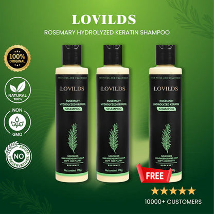 🔥Final 3 Hours: 70%OFF🔥LOVILDS® Rosemary Hydrolyzed Keratin Shampoo