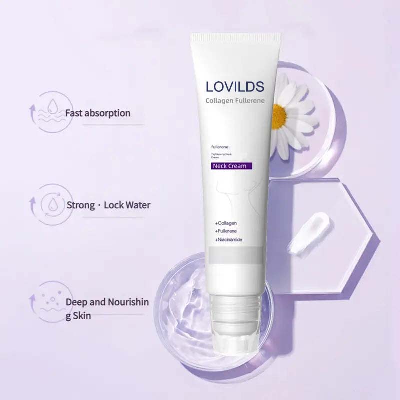 🔥Limited-time 60% sale🔥Sculpting Collagen Neck Cream with 5 Massage Rollers
