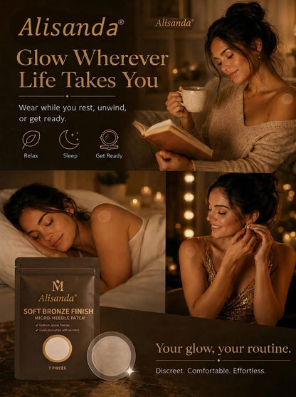 🔥Limited-Time 49% OFF--𝐴𝑙𝑖𝑠𝑎𝑛𝘥𝘢® Soft Bronze Finish Transdermal Tanning Patch