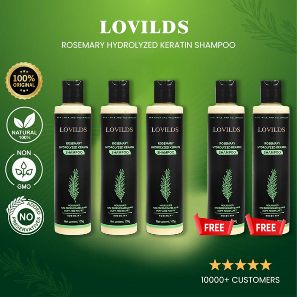 🔥Final 3 Hours: 70%OFF🔥LOVILDS® Rosemary Hydrolyzed Keratin Shampoo