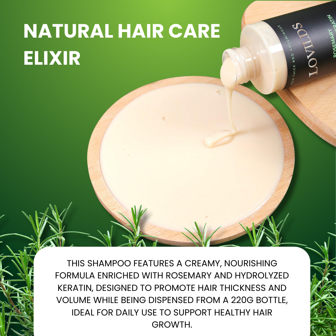 🔥Final 3 Hours: 70%OFF🔥LOVILDS® Rosemary Hydrolyzed Keratin Shampoo