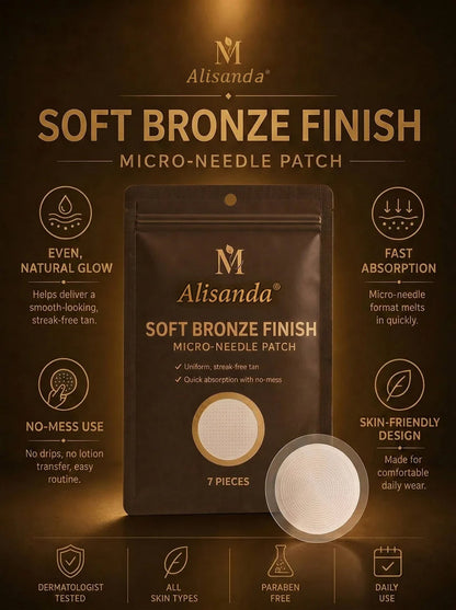 🔥Limited-Time 49% OFF--𝐴𝑙𝑖𝑠𝑎𝑛𝘥𝘢® Soft Bronze Finish Transdermal Tanning Patch