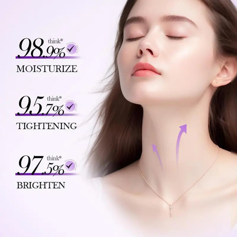 🔥Limited-time 60% sale🔥Sculpting Collagen Neck Cream with 5 Massage Rollers