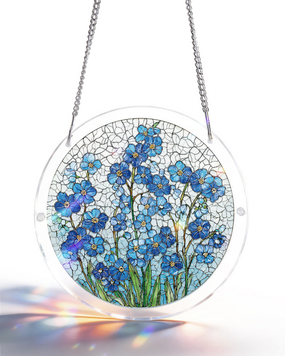 Acrylic Jigsaw Puzzle Suncatcher - Dawn Blossom Sea