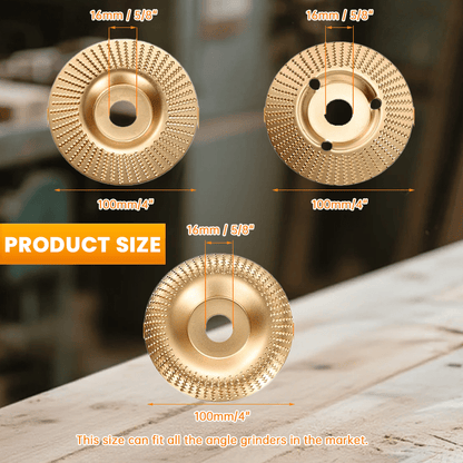 🔥 Buy One Get One Free | Heavy-Duty Wood Carving Disc Set (3PCS)