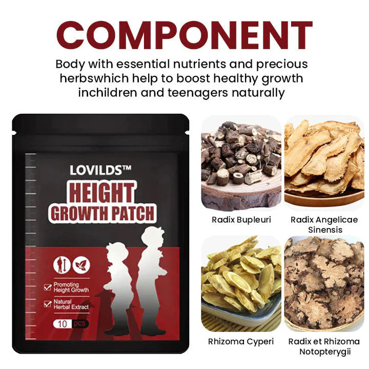 🔥Limited-Time 49% OFF--LOVILDS™ Herbal Height Increasing Foot Patch🌿 - Awaken Pituitary Growth Hormone