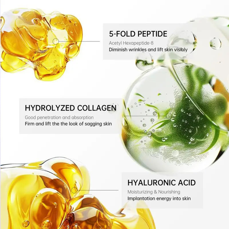 🔥Limited-time 60% sale🔥Sculpting Collagen Neck Cream with 5 Massage Rollers