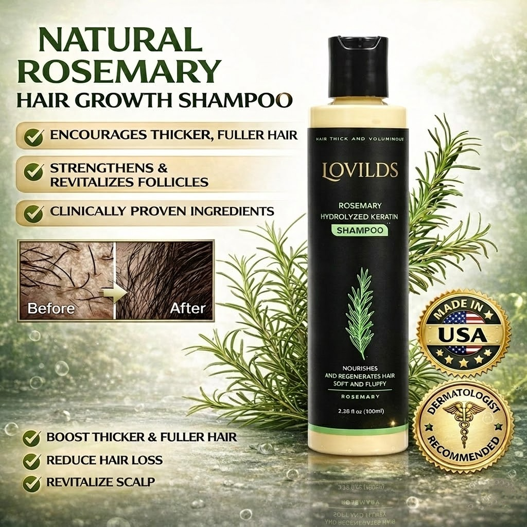 🔥Final 3 Hours: 70%OFF🔥LOVILDS® Rosemary Hydrolyzed Keratin Shampoo
