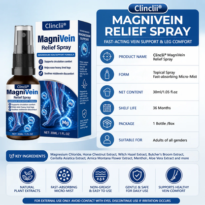 🔥Enjoy 49% OFF today--US Official Store: Clinclii® MagniVein Relief Spray 🦵