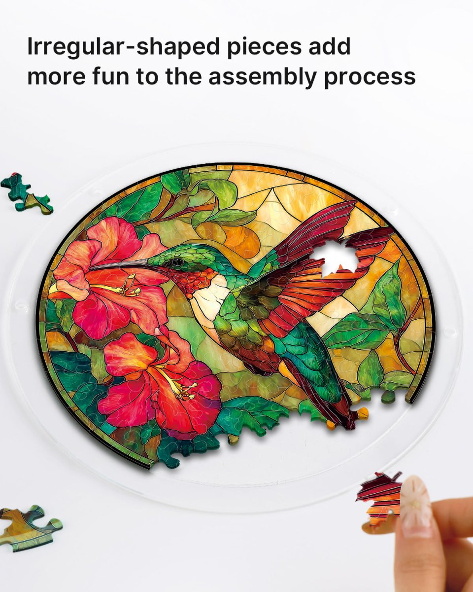 Acrylic Jigsaw Puzzle Suncatcher - Dawn Blossom Sea
