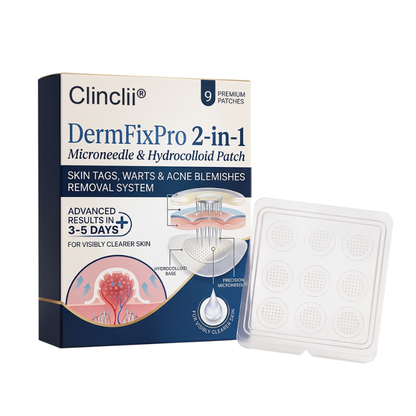 Clinclii® DermFixPro 2-in-1 Microneedle & Hydrocolloid Patch