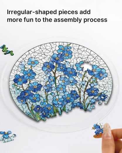 Acrylic Jigsaw Puzzle Suncatcher - Dawn Blossom Sea
