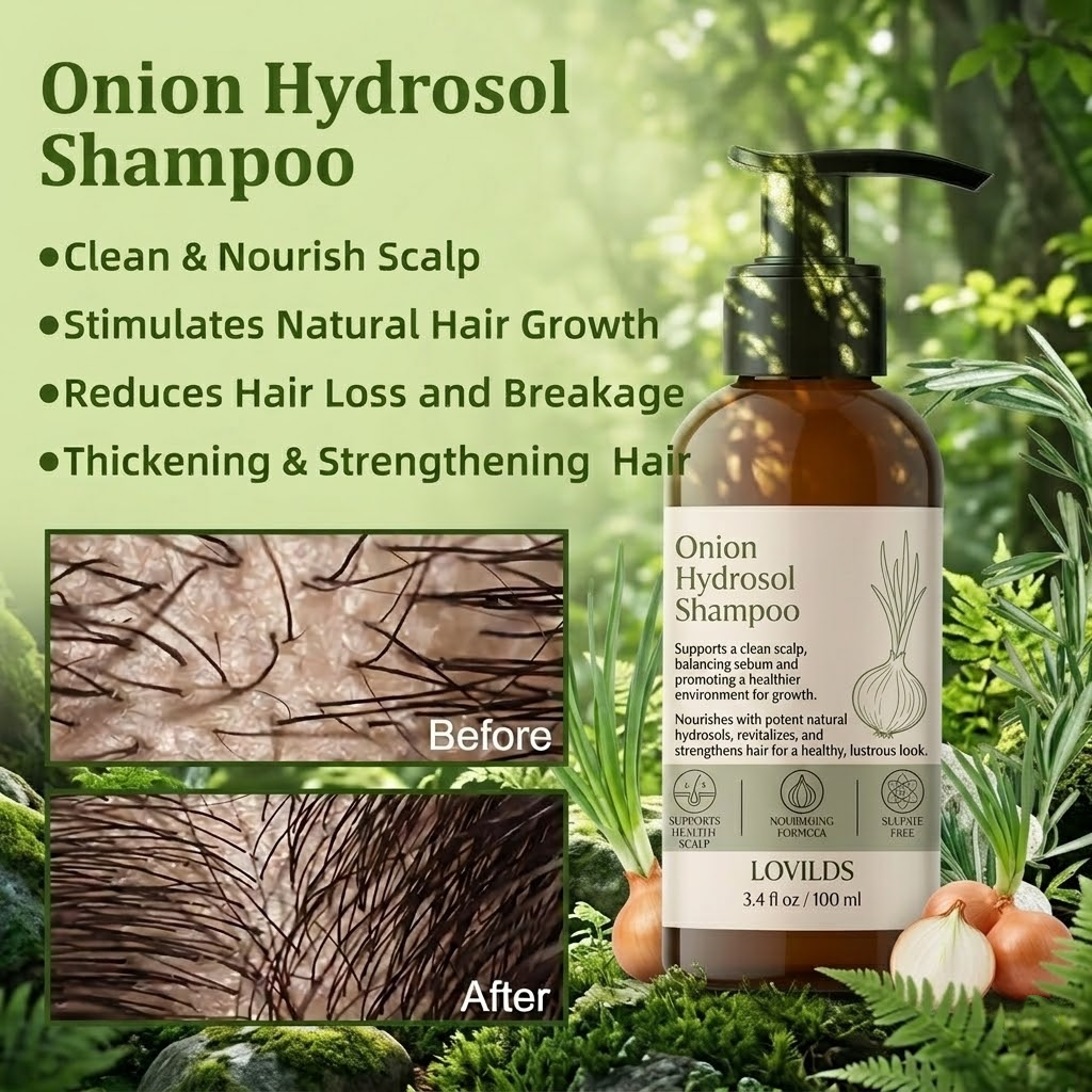 🌿 Onion Hydrosol Deep Clean Shower Duo – Scalp & Body Care