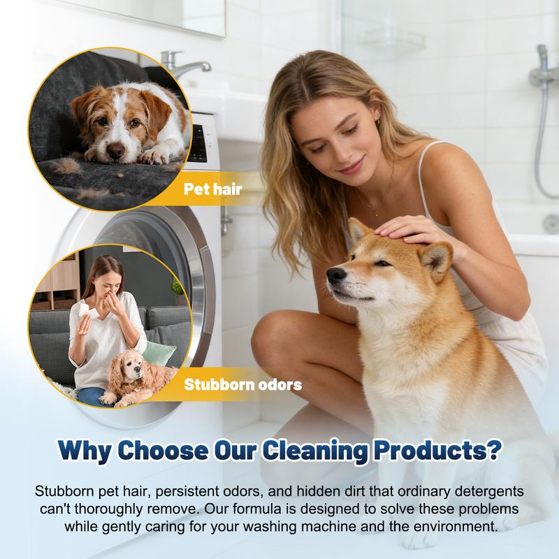 🔥Enjoy 49% OFF today--NESLEMY-E-Friendly Washing Machine Cleaner Tablets – Deep Clean Washer Odors, Residue & Pet Hair Buildup-RH