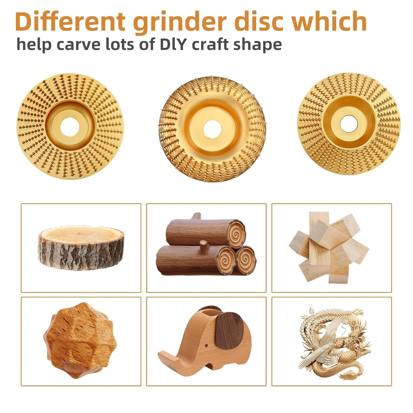 🔥 Buy One Get One Free | Heavy-Duty Wood Carving Disc Set (3PCS)