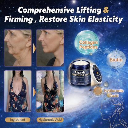 Made and Shipped from USA ✨Alisanda® Upgraded 2.0 Biotin 10-in-1 Skin Restoration Cream 🍀