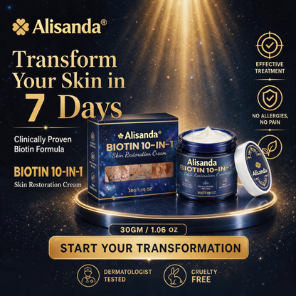 Made and Shipped from USA ✨Alisanda® Upgraded 2.0 Biotin 10-in-1 Skin Restoration Cream 🍀