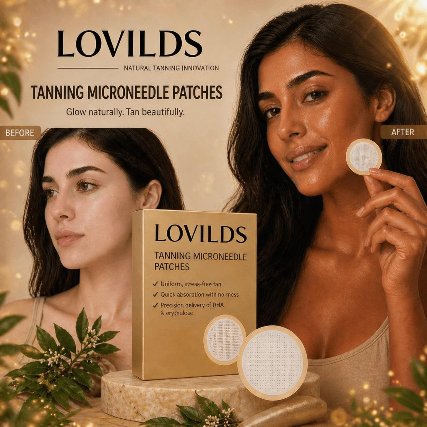 🔥Limited-Time 49% OFF🔥--LOVILDS Soft Bronze Finish Transdermal Tanning Patch