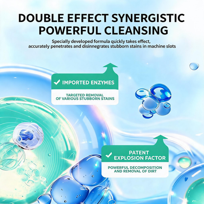 🔥Enjoy 49% OFF today--NESLEMY-E-Friendly Washing Machine Cleaner Tablets – Deep Clean Washer Odors, Residue & Pet Hair Buildup-RH