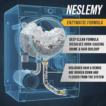 🔥Enjoy 49% OFF today--NESLEMY-E-Friendly Washing Machine Cleaner Tablets – Deep Clean Washer Odors, Residue & Pet Hair Buildup-RH
