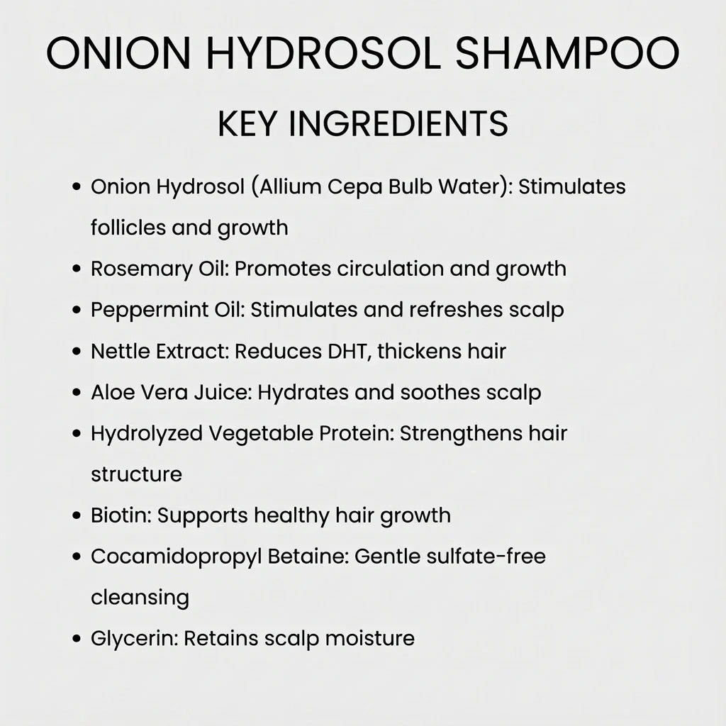 🌿 Onion Hydrosol Deep Clean Shower Duo – Scalp & Body Care